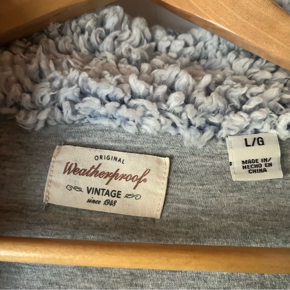 Weatherproof Vintage Women’s Blue Cozy Sherpa Quarter Zip Pullover - Picture 8 of 16